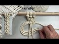 wave knot macrame knot tutorial