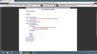 Learn SQL - SQL CONSTRAINTS