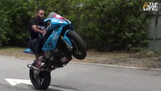 BMW S1000RR wheelies