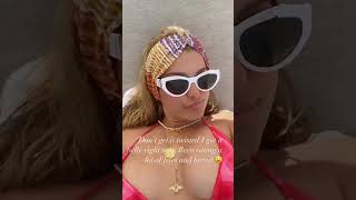 New sexy Bebe rexha boobs sleep hot bikini got belly fat