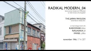 RADIKAL MODERN_04: Co-Ownership of Action. The Japan Pavilion at Biennale 2021 (Virtual lecture)