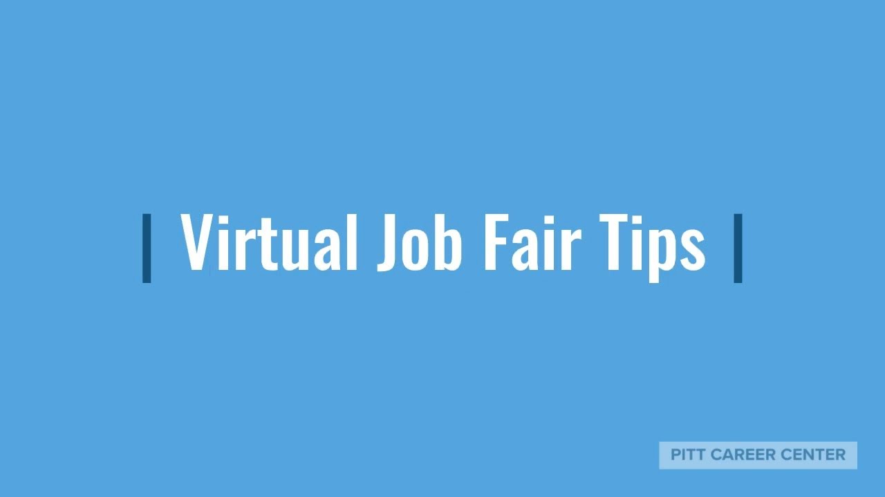 Virtual Job Fair Tips Youtube