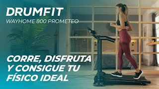 Cinta de andar Drumfit Wayhome 800 Prometeo de 550W. De 1 a 10 Km/h. 12 programas.  Peso máx: 120Kg.