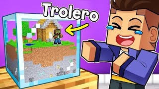 Encerré a MI AMIGO en UN MUNDO PEQUEÑO en MINECRAFT!