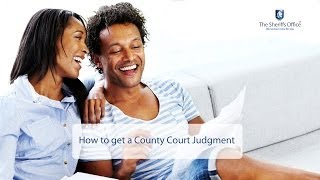 How to get a County Court Judgment