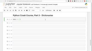 Data Analysis with Pandas and Python - 01 18 - Python Crash Course, Part 3