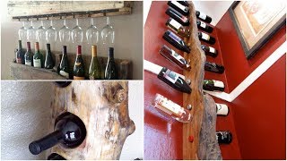 5 DIY Wooden Wine Racks With Rustic Designs