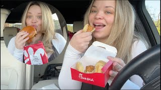I ATE CHICK FIL A FOR ONLY 24 HOURS CHALLENGE! (Breakfast, Lunch and Dinner!!)
