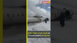 #watch | Delta Plane Flips in Toronto Crash Landing | Passengers Evacuate Safely | NewsX