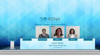 #IRENA11A – Opening of the 11th session of the IRENA Assembly (18 Jan)