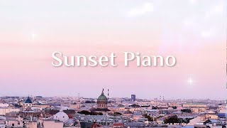 Relaxing piano music in the warm golden sunset - Sunset Piano - Peaceful Piano Scenes