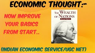 History of Economic thought :- #Classicalthoughtofeconomics#adamsmith