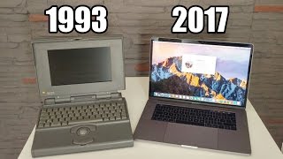 Çıkan Son Macbook Pro VS 1993 Model İlk Macbook (Dede-Torun Yine Yanyana!)