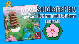 Solo Let's Play 🎲 Dorfromantik: Sakura | Partie 10 | Auf den Tisch!