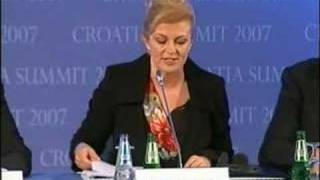 Kolinda na Croatia Summit 2007 (Dubrovnik)