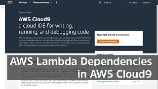 AWS Cloud9 - AWS Lambda Dependencies