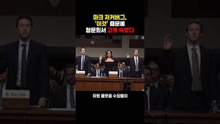 마크 저커버그 '이것' 떄문에 청문회서 고개 숙였다