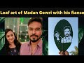leaf art of Madan Gowri with his fiance Nithya Kalyani | Madan Gowri is getting married |