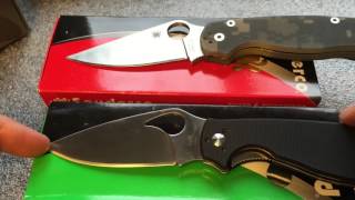 Spyderco Paramilitary 2 $Cheaper Alternative? Byrd Raven 2 comparison.