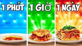 1 phút vs 1 giờ vs 1 ngày Lasagna VANZAI