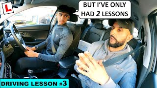 Driving On MAIN BUSY ROADS For The First Time (Lesson 3 - Raajan's Driving Journey)