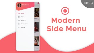 Modern Side Menu Screen | Ionic Gift Shop App - Episode 6 | Angular | Capacitor