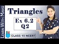 Class 10 Maths | Chapter 6 | Exercise 6.2 Q2 | Triangles | NCERT