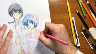 らんま1/2 Ranma1/2 早乙女乱馬 天道あかね 描いてみた drawing