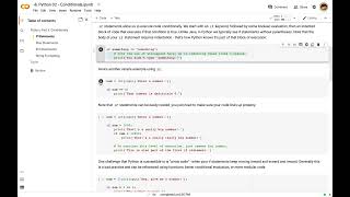 CS1520 Lecture02b: Python Conditional Statements in Colab - if, else, and elsif
