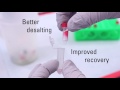 watch how the zeba spin desalting columns rapidly remove contaminants from proteins