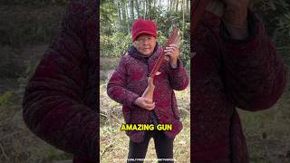 Surprising My Grandma With A Wooden Gun 🔫✨🥰 | #shorts #ytshorts