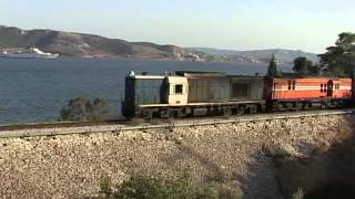 ALCO DL 537 \u0026 ALSTHOM on freight trains in Attica Part 2 (2000)