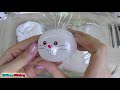 WHITE SLIME Mixing makeup and glitter into Clear Slime Satisfying Slime Videos