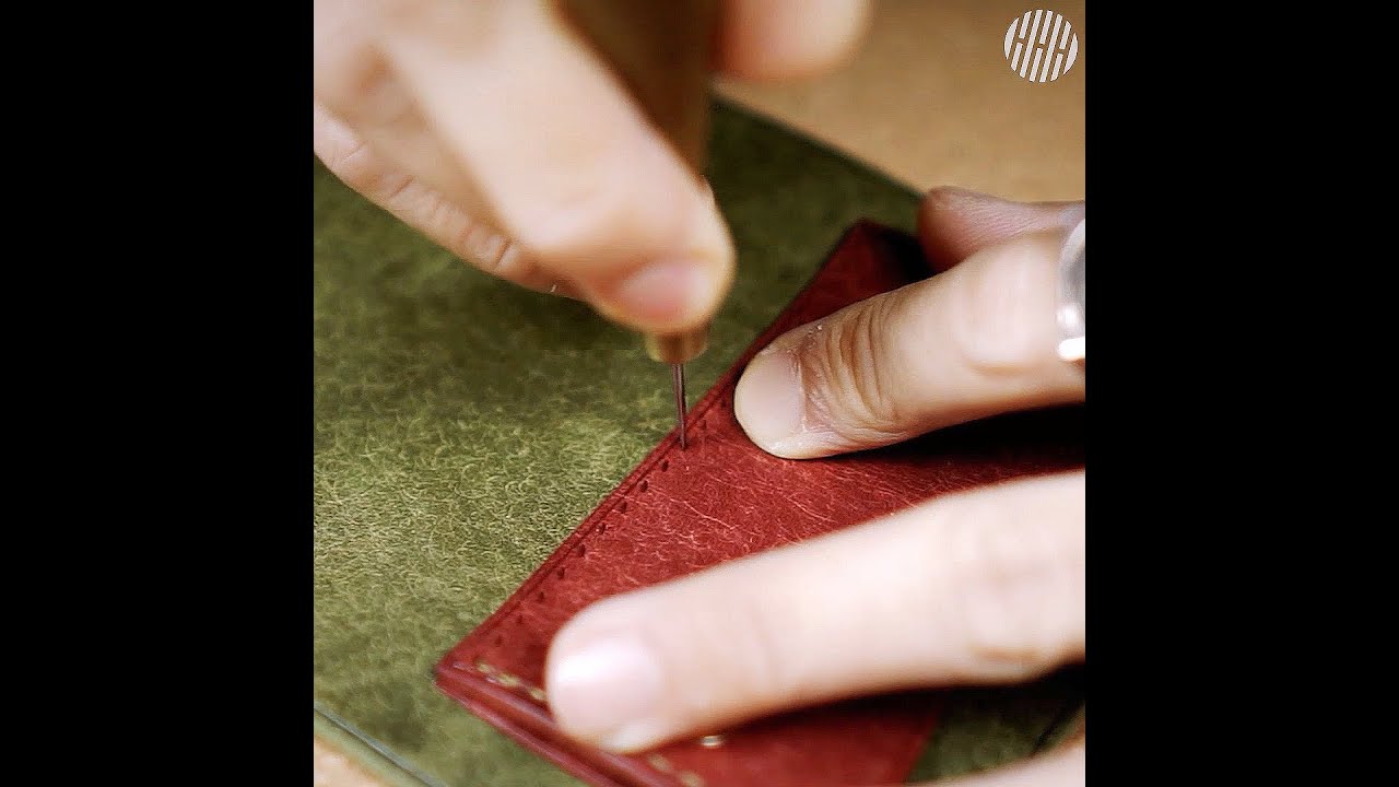 Making A Handmade Leather Satchel Wallet Asmr Youtube