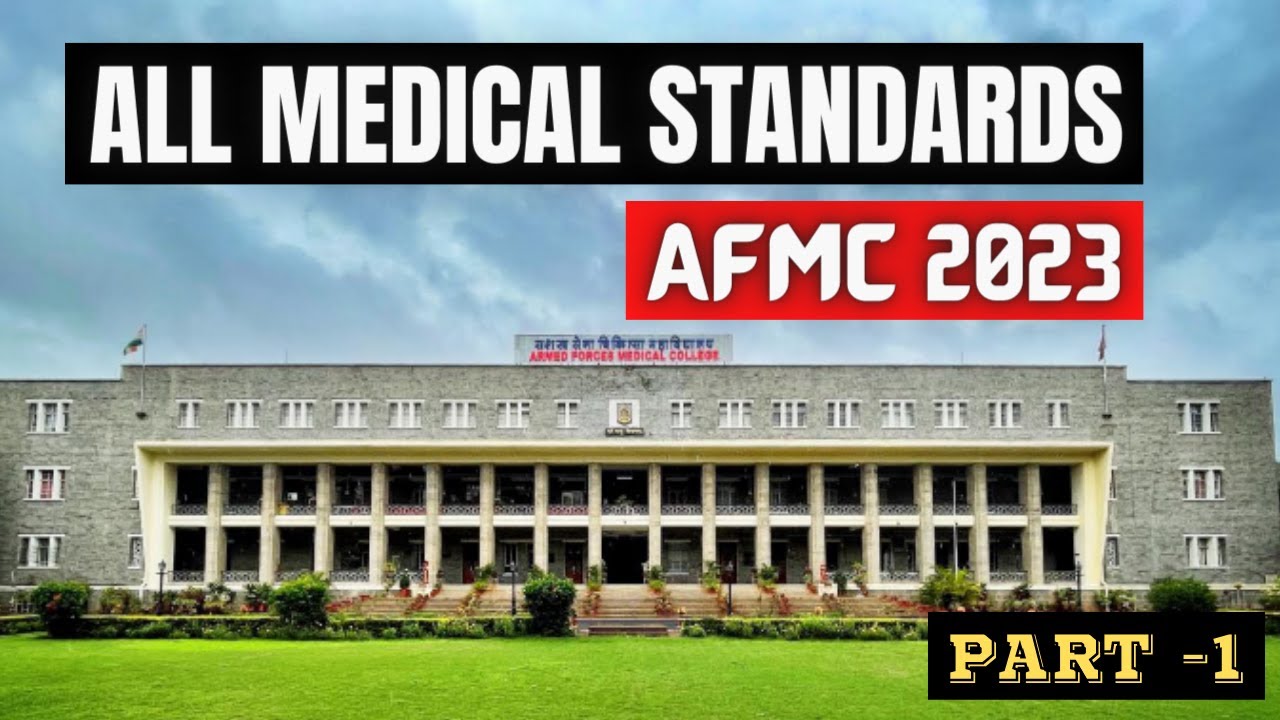 Afmc 2023 All Medical Standards Youtube