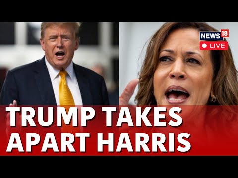 Trump rally live Donald Trump vs Kamala Harris Live news from the USA Live presidential elections in the USA N18G