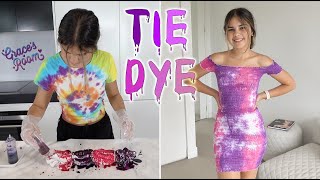 Tie Dyeing My Favourite Dress! | Grace's Room