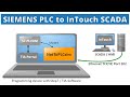 InTouch SCADA to SIEMENS PLC | InTouch to TIA Portal | SIEMENS PLC to InTouch SCADA