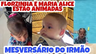 ❤️VIRGÍNIA FONSECA FLORZINHA E MARIA ALICE ESTÃO ANIMADAS PARA O MESVERSÁRIO DO IRMÃO ❤️