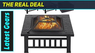 Yaheetech Multifunctional Fire Pit Table – Best Affordable Option for Cozy Gatherings