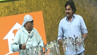 Power Star Pawan Kalyan & Sivamani Playing Drums - Vakeel Saab Pre Release Event | Vakeelsaab