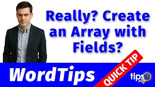 Create an Array with Fields