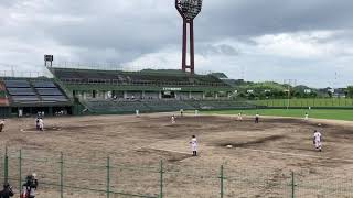 【本塁打】油木高校対市立福山　油木２年  後藤優輝選手 （ヤングJKB→油木）  初回2ラン 2020.7.11 エブリイ福山市民球場