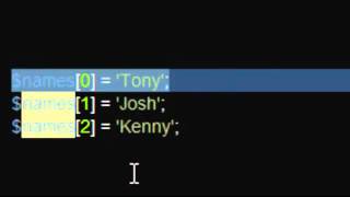 PHP tutorial 9 - Arrays