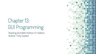 Introduction to Python Chapter 13 - 2023