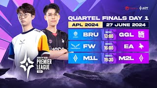 Quarter Final APL 2024 Day 1 | Garena AOV Indonesia