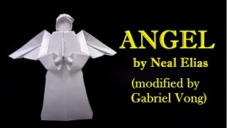 Origami ANGEL by Neal Elias (modified by Gabriel Vong)  - Yakomoga Origami tutorial