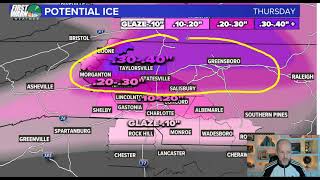 Icing could be "significant" north of Charlotte: Brad Panovich explains