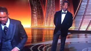 Will Smith slaps Chris Rock on stage at Oscars #short