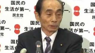 輿石参議院議員会長定例会見　2011年10月27日